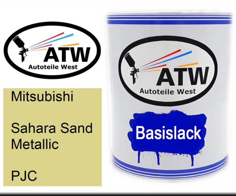 Mitsubishi, Sahara Sand Metallic, PJC: 1L Lackdose, von ATW Autoteile West.